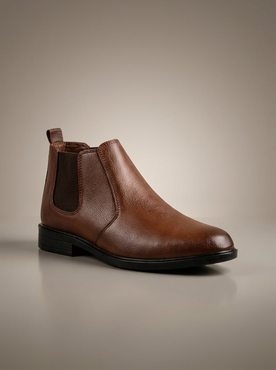 Dark Brown Chelsea Boots (DS 02) - Dark Fitter