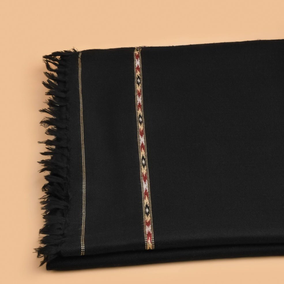 Fine Pashmina Woollen Shawl (092) - Dark Fitter