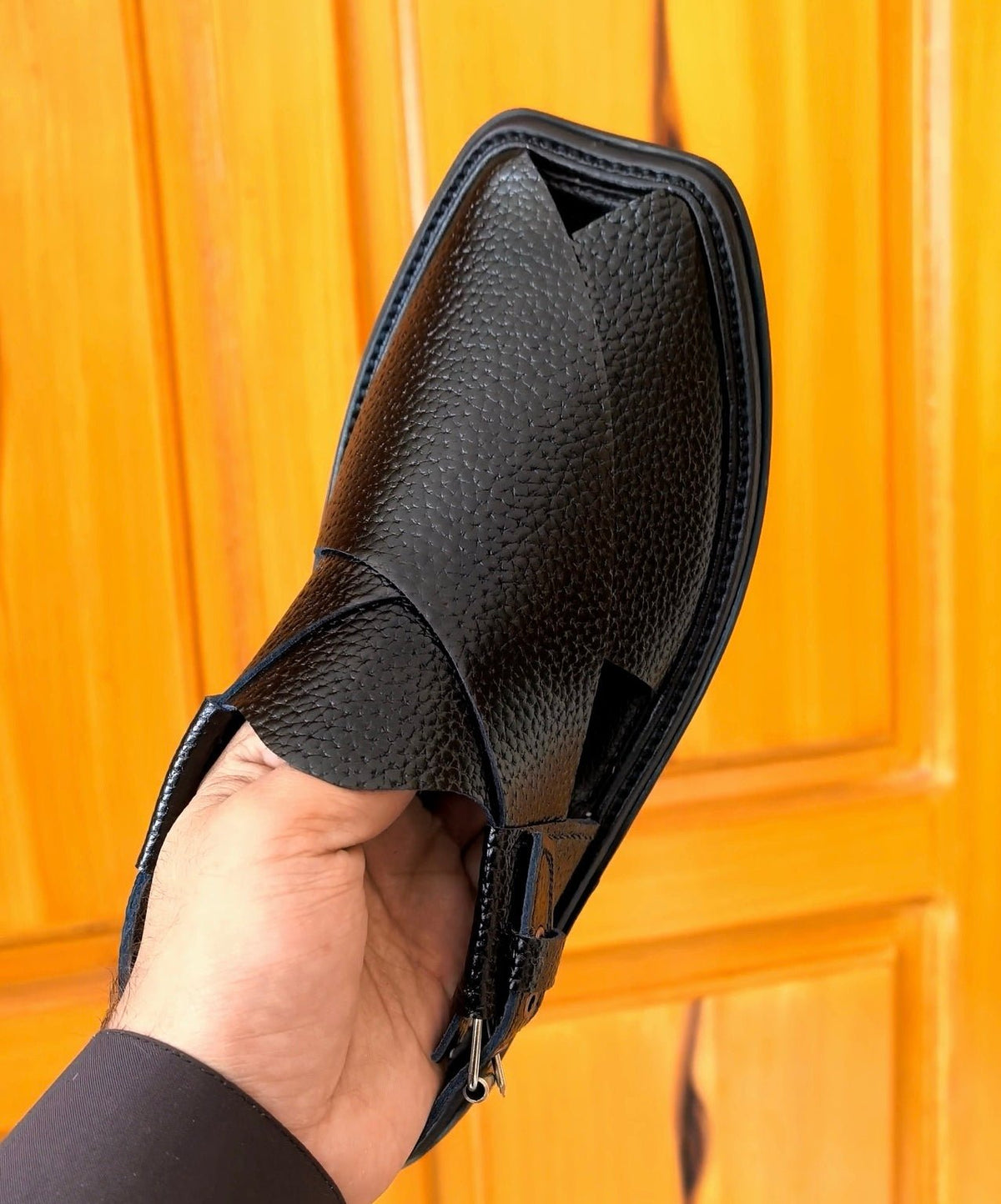 Peshawari Premium Leather Chappal (DP 721) - Dark Fitter