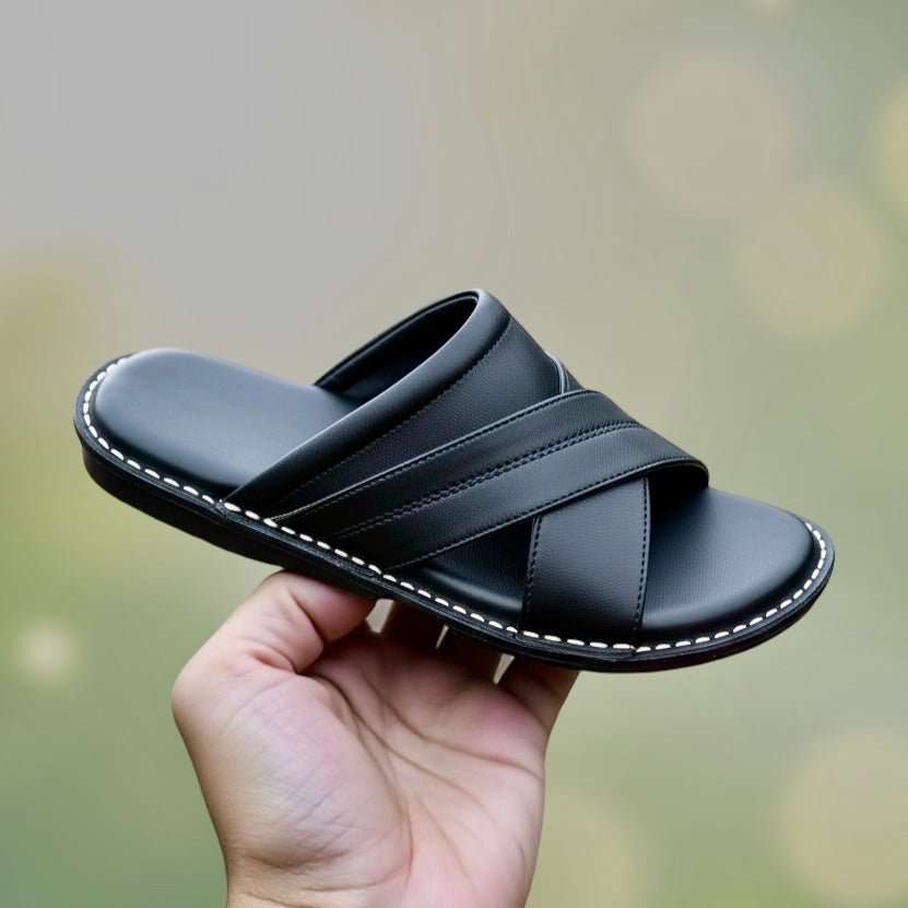 Soft Light-Weight Handmade Slippers (HS-102) - Dark Fitter