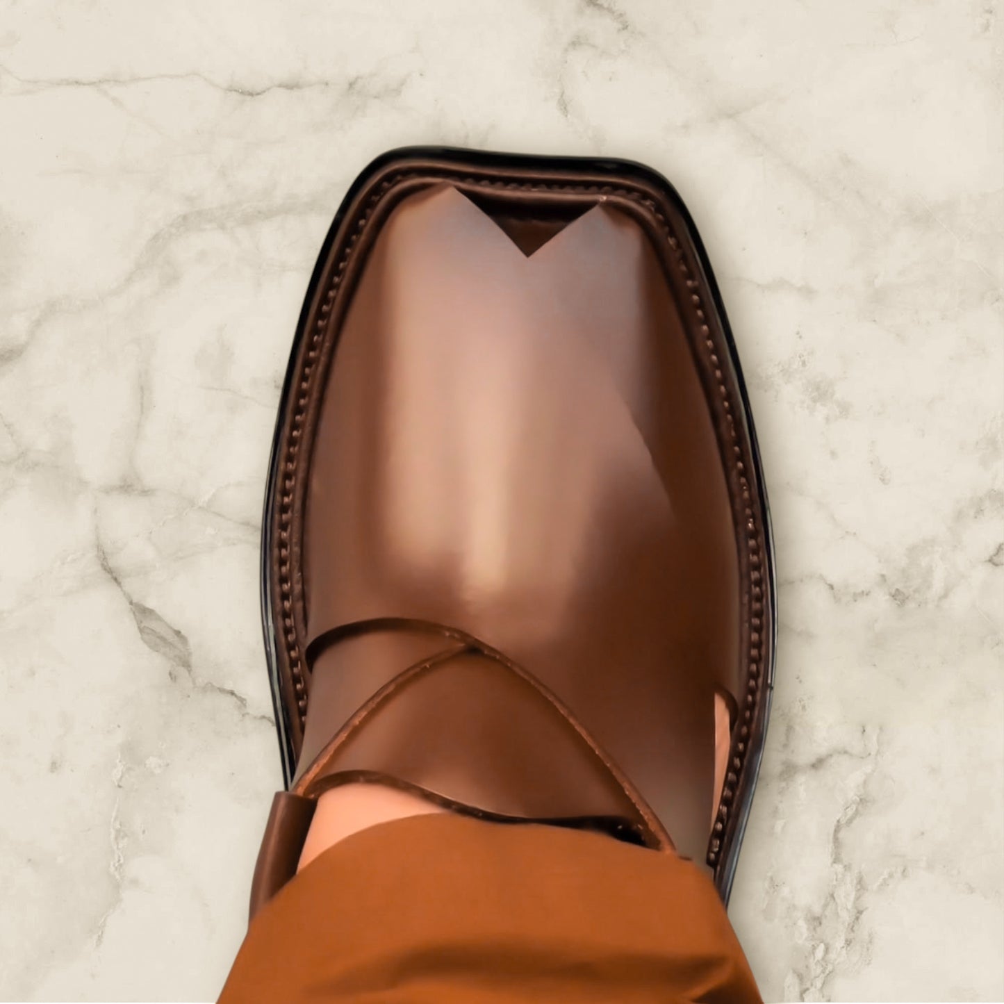 Peshawari Gol T (Dark Brown)