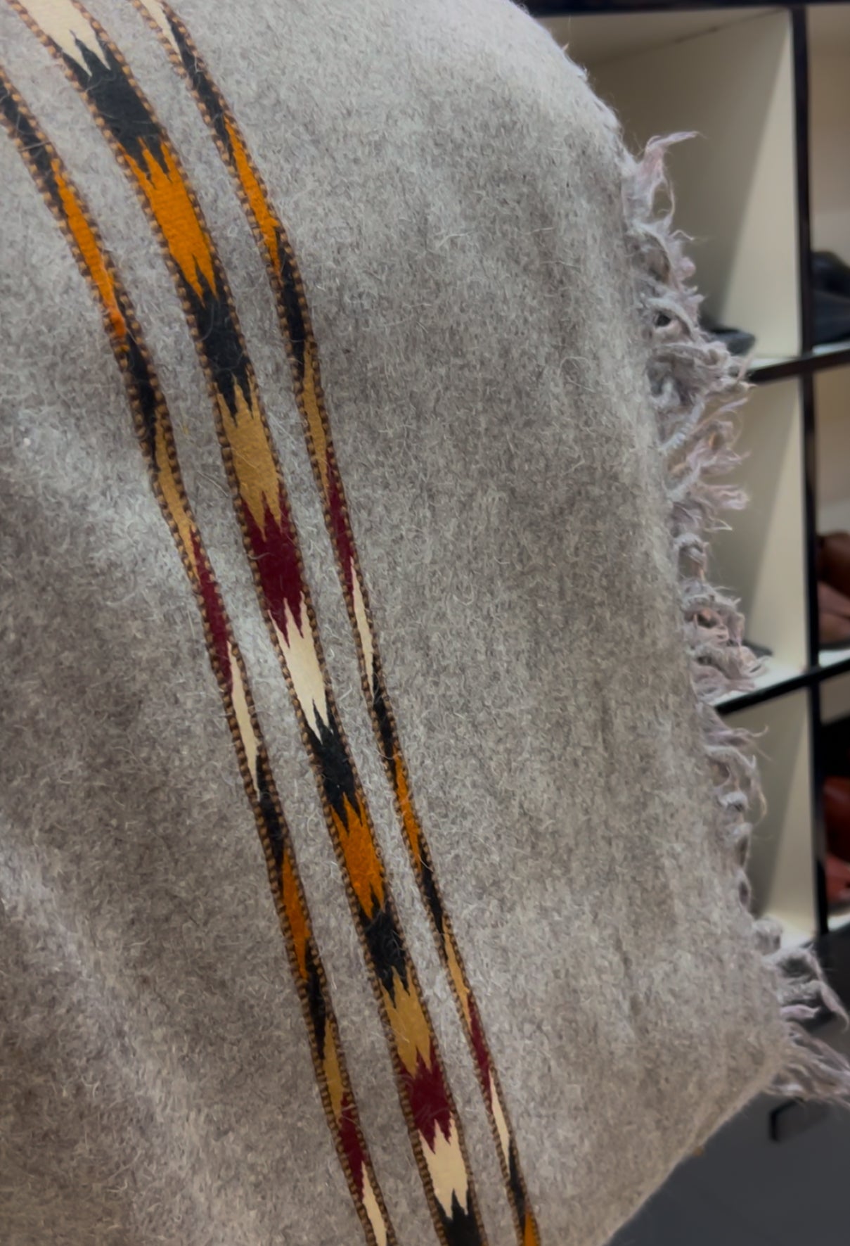 Lambs Woollen Shawl (DFS - 938) - Dark Fitter