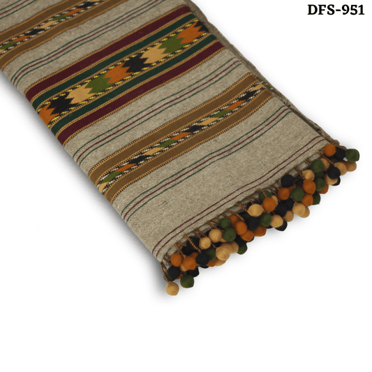 Lambs Woollen Shawl (DFS - 951) - Dark Fitter