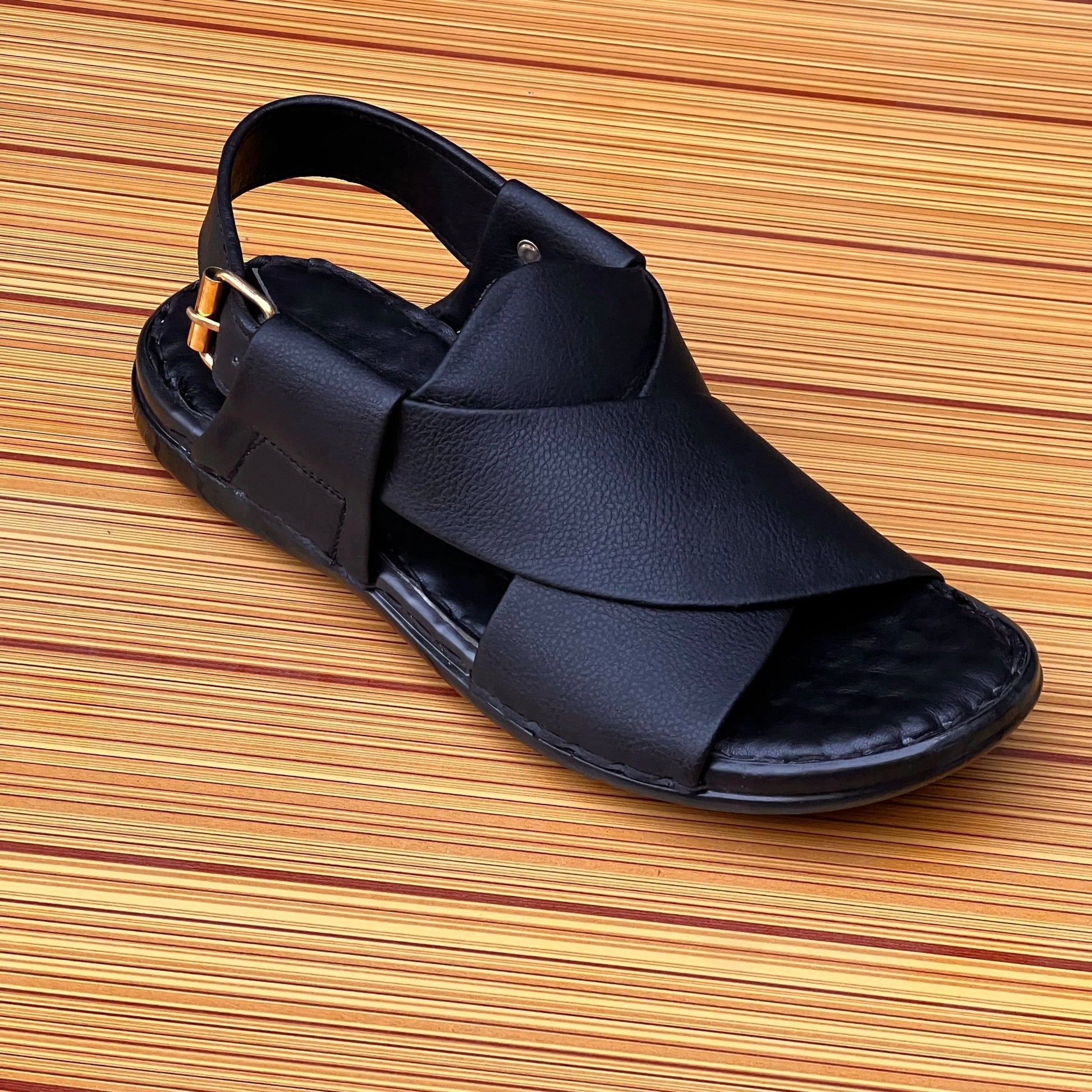 Light - Weight Handmade Chappal (HS - 129) - Dark Fitter