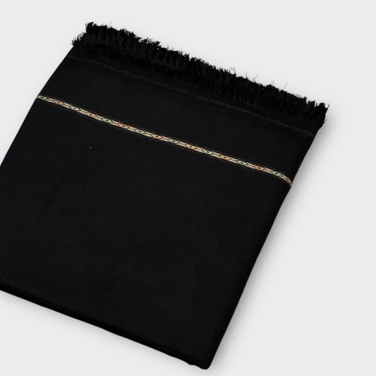 Light weight handmade shawl (Black) - Dark Fitter