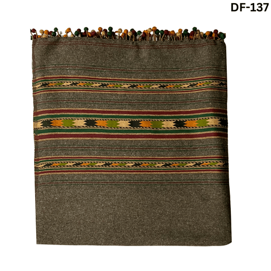 Premium Wool Shawl DF - 137 - Dark Fitter